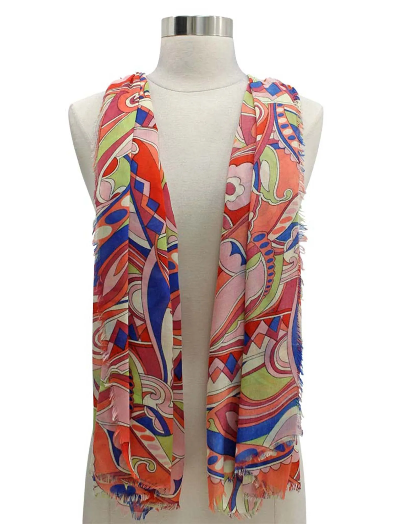 Colorful Paisley Lightweight Scarf