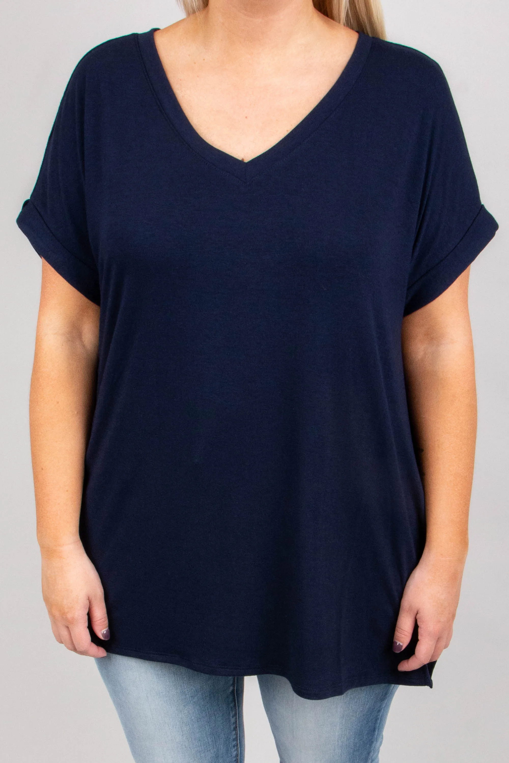 Comfy Travels Top, Navy