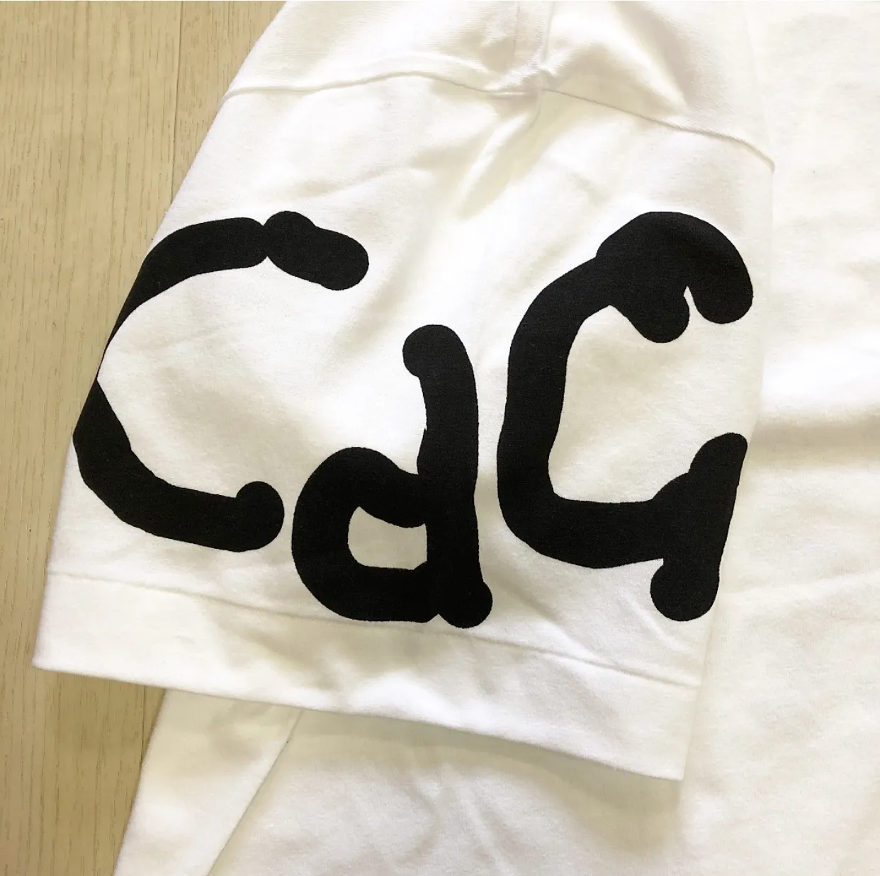 COMME des GARCONS  |Crew Neck Pullovers Unisex Street Style Cotton Short Sleeves