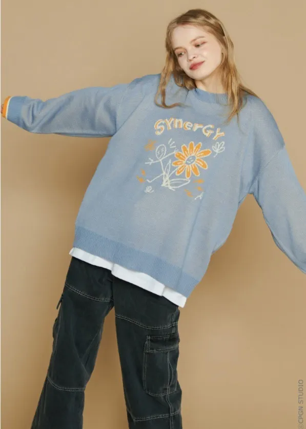 COMPAGNO  |Unisex Street Style Long Sleeves Sweaters