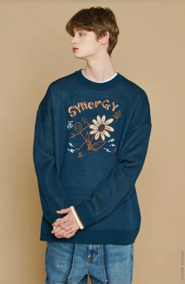 COMPAGNO  |Unisex Street Style Long Sleeves Sweaters