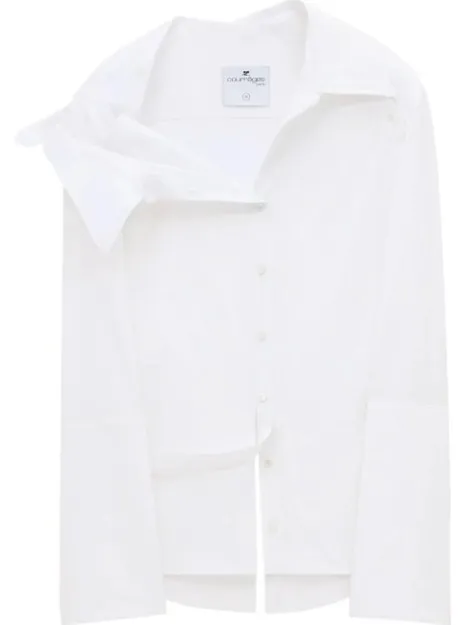 Courreges  |Casual Style Street Style Long Sleeves Plain Cotton