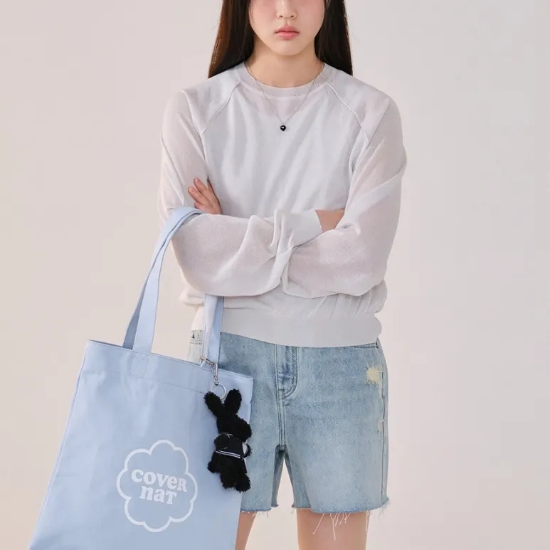 COVERNAT  |Linen Street Style Long Sleeves Plain Logo