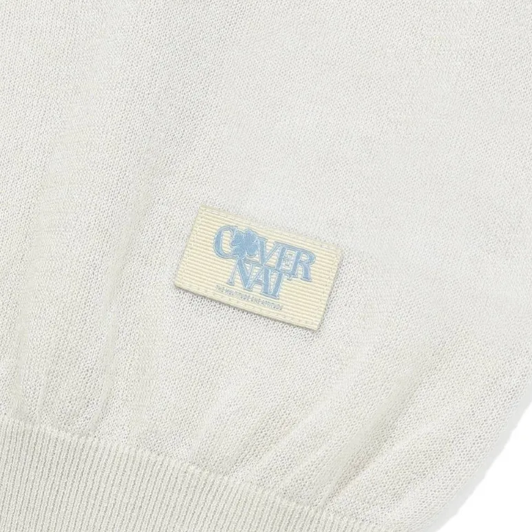 COVERNAT  |Linen Street Style Long Sleeves Plain Logo