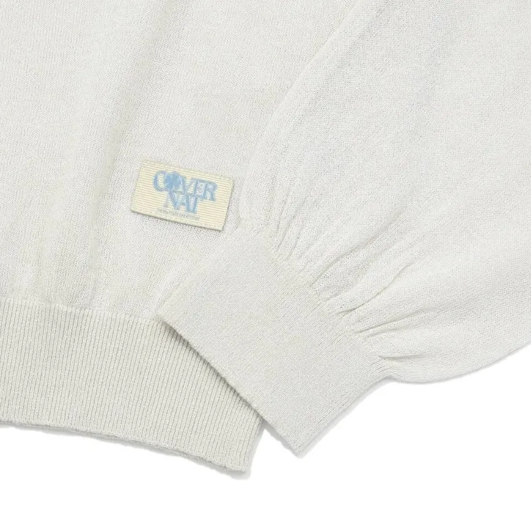 COVERNAT  |Linen Street Style Long Sleeves Plain Logo