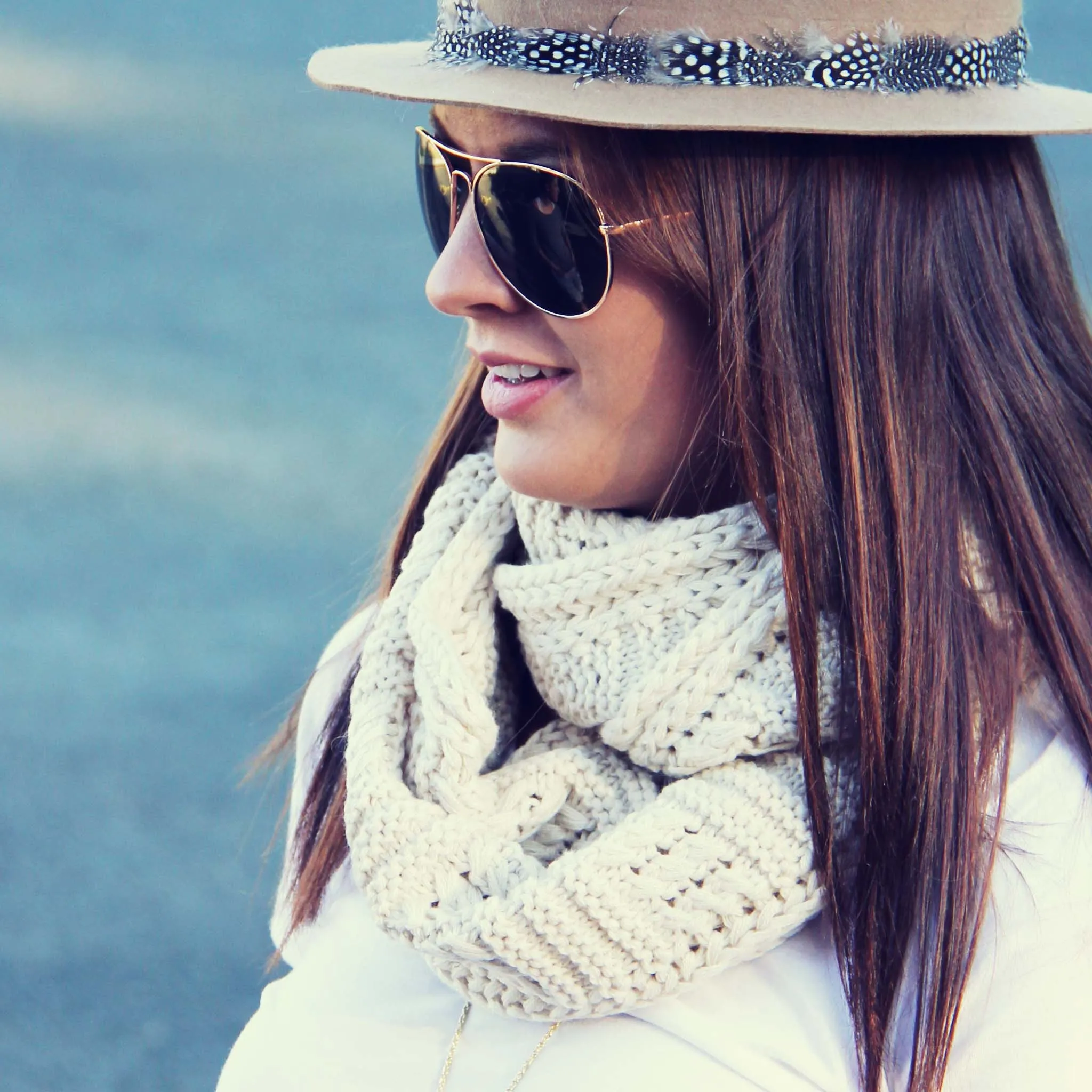 Cozy Cable Knit Scarf