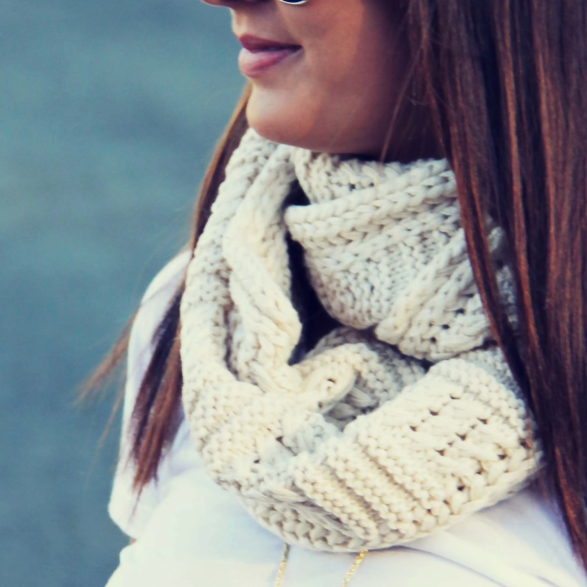 Cozy Cable Knit Scarf