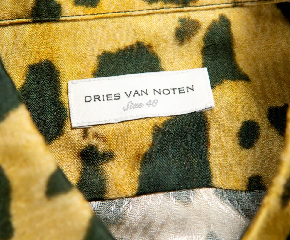 Dries Van Noten  |Leopard Patterns Long Sleeves Cotton Designers Shirts