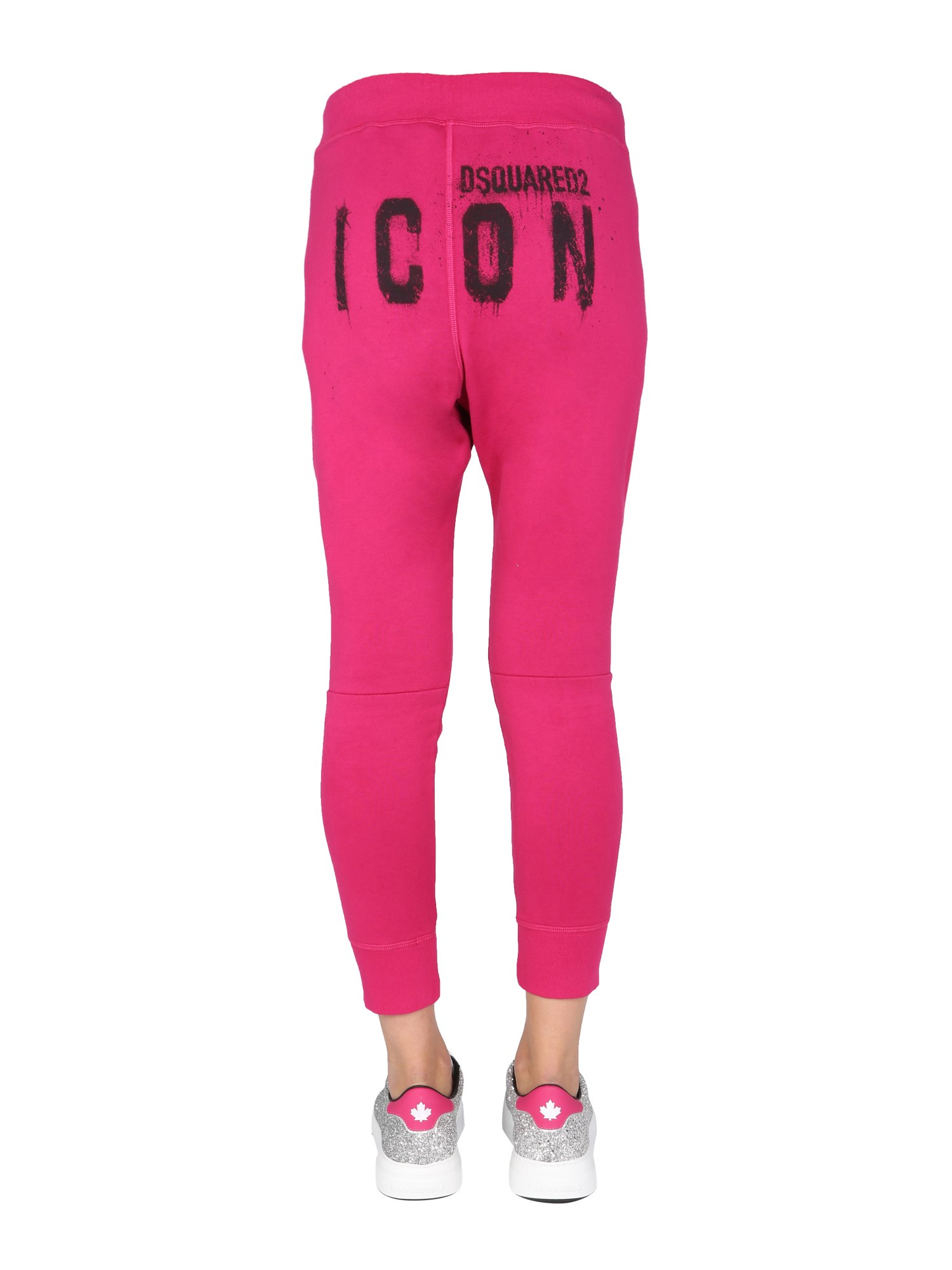 DSQUARED    ICON COTTON JOGGING PANTS