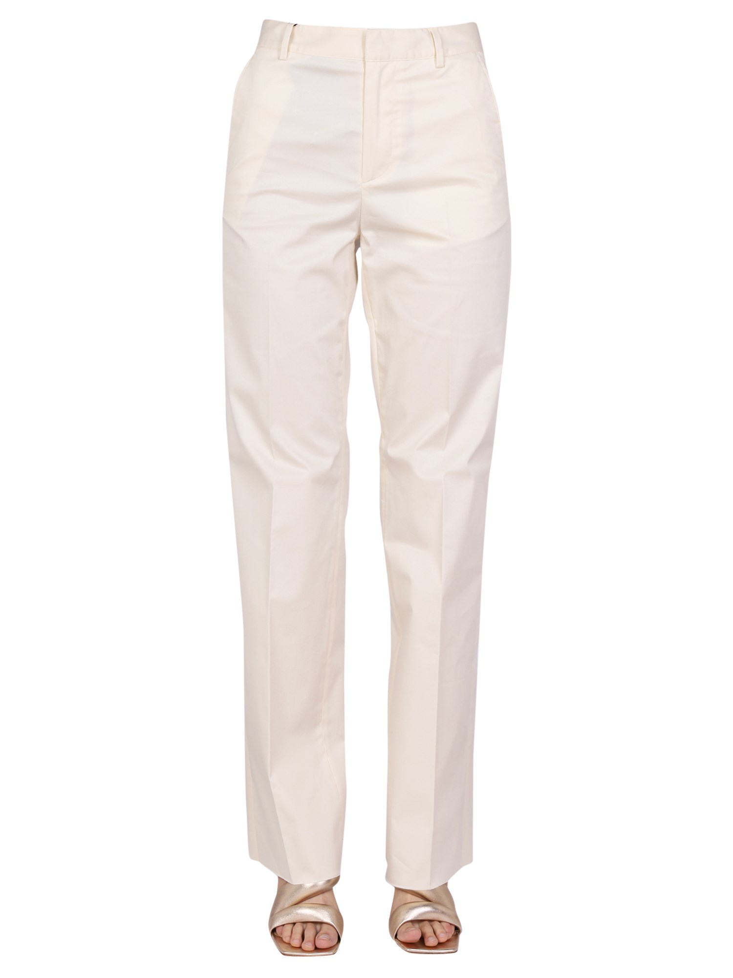 DSQUARED    STRAIGHT LEG COTTON PANTS