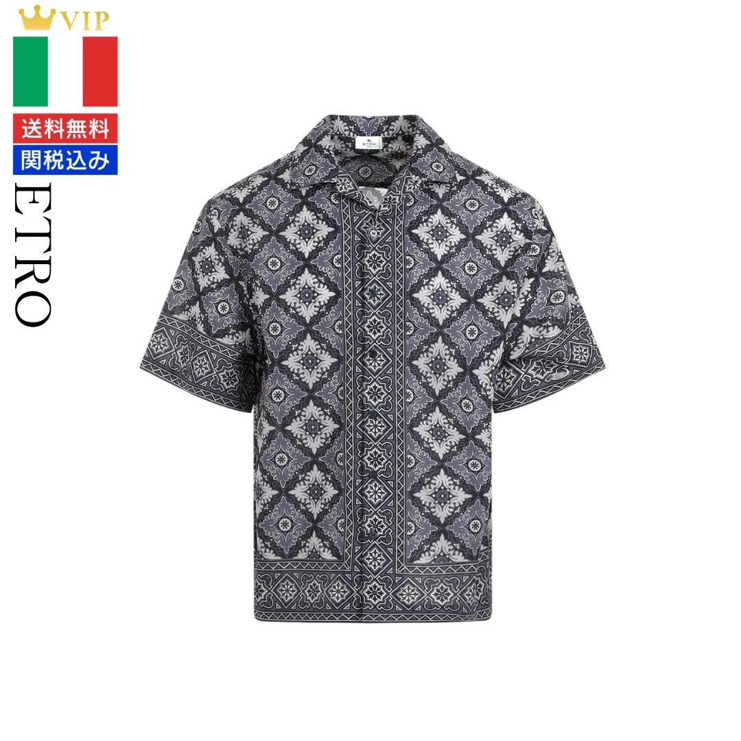 ETRO  |Street Style Long Sleeves Luxury Shirts