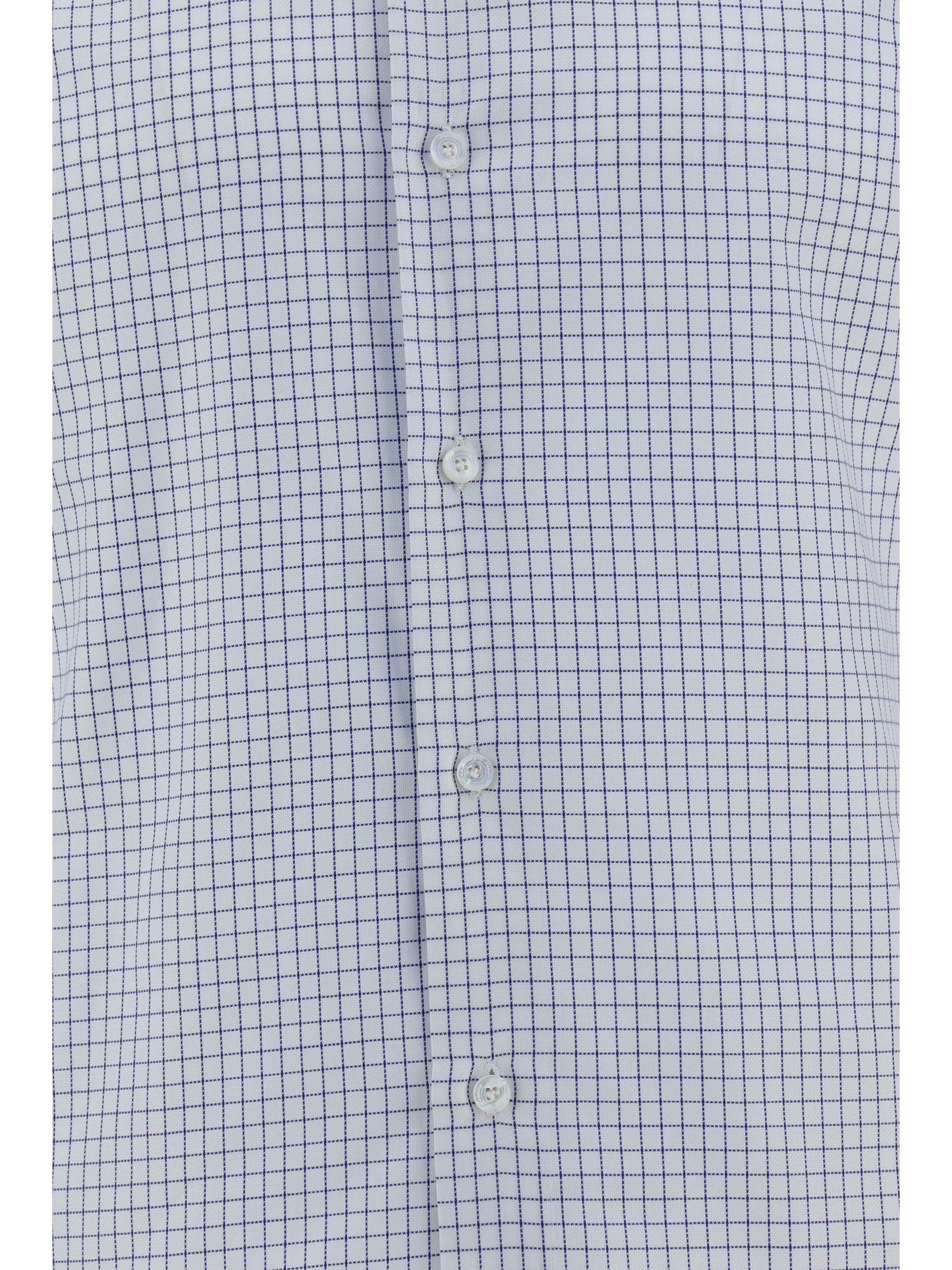 Finamore  |Other Plaid Patterns Long Sleeves Cotton Shirts