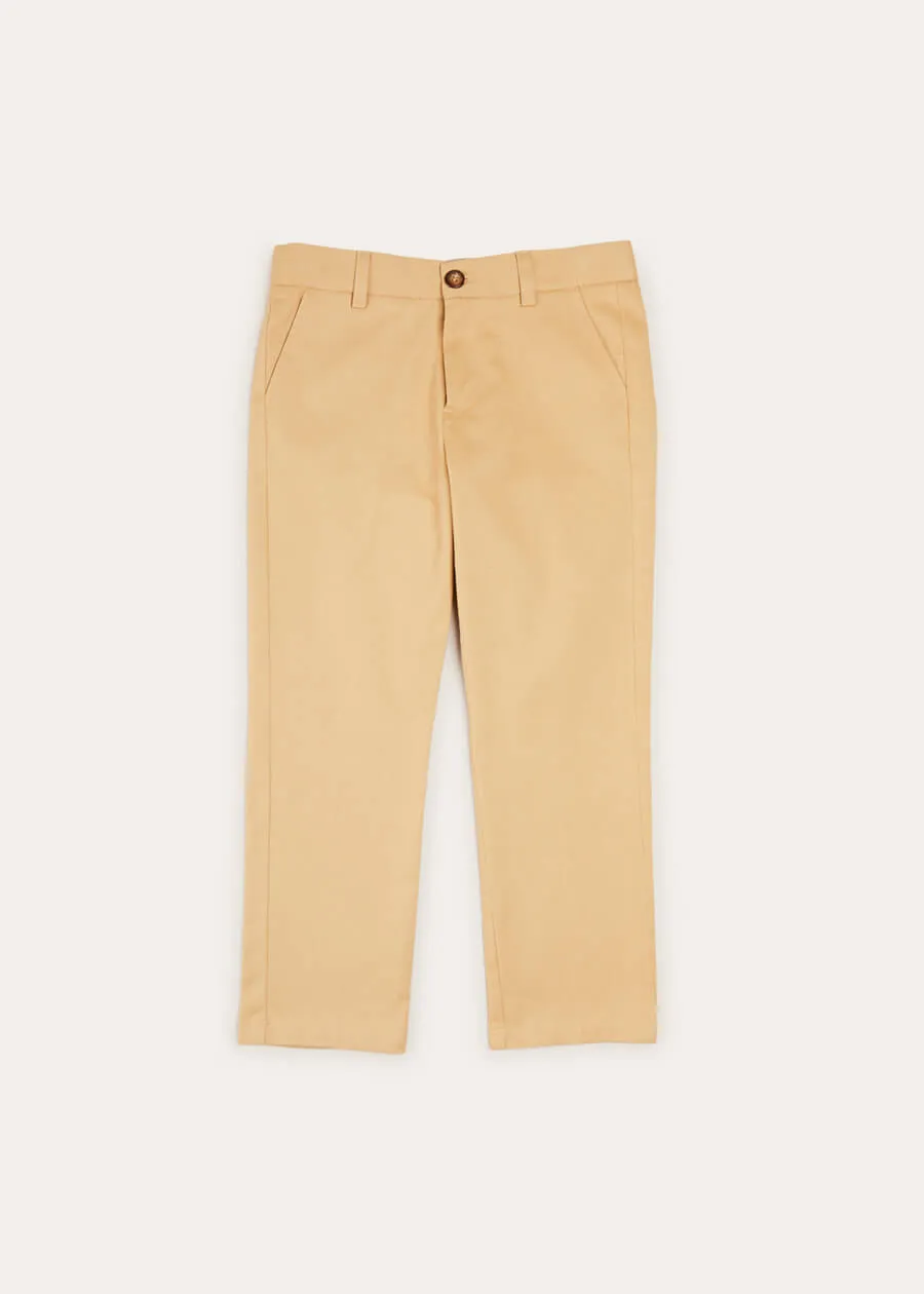 Five pocket Chino Trousers in Beige (4-10yrs)