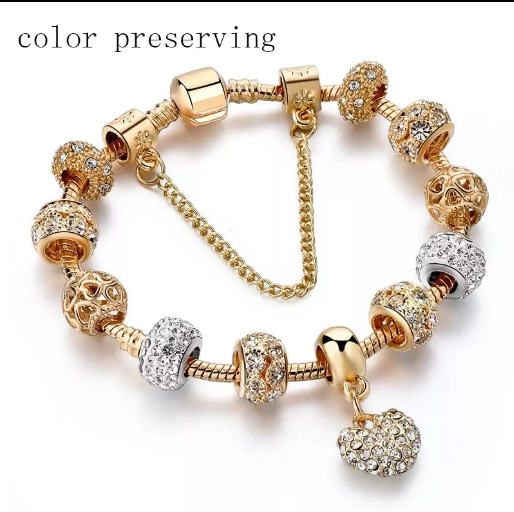 Gold Plated Charms Bracelet