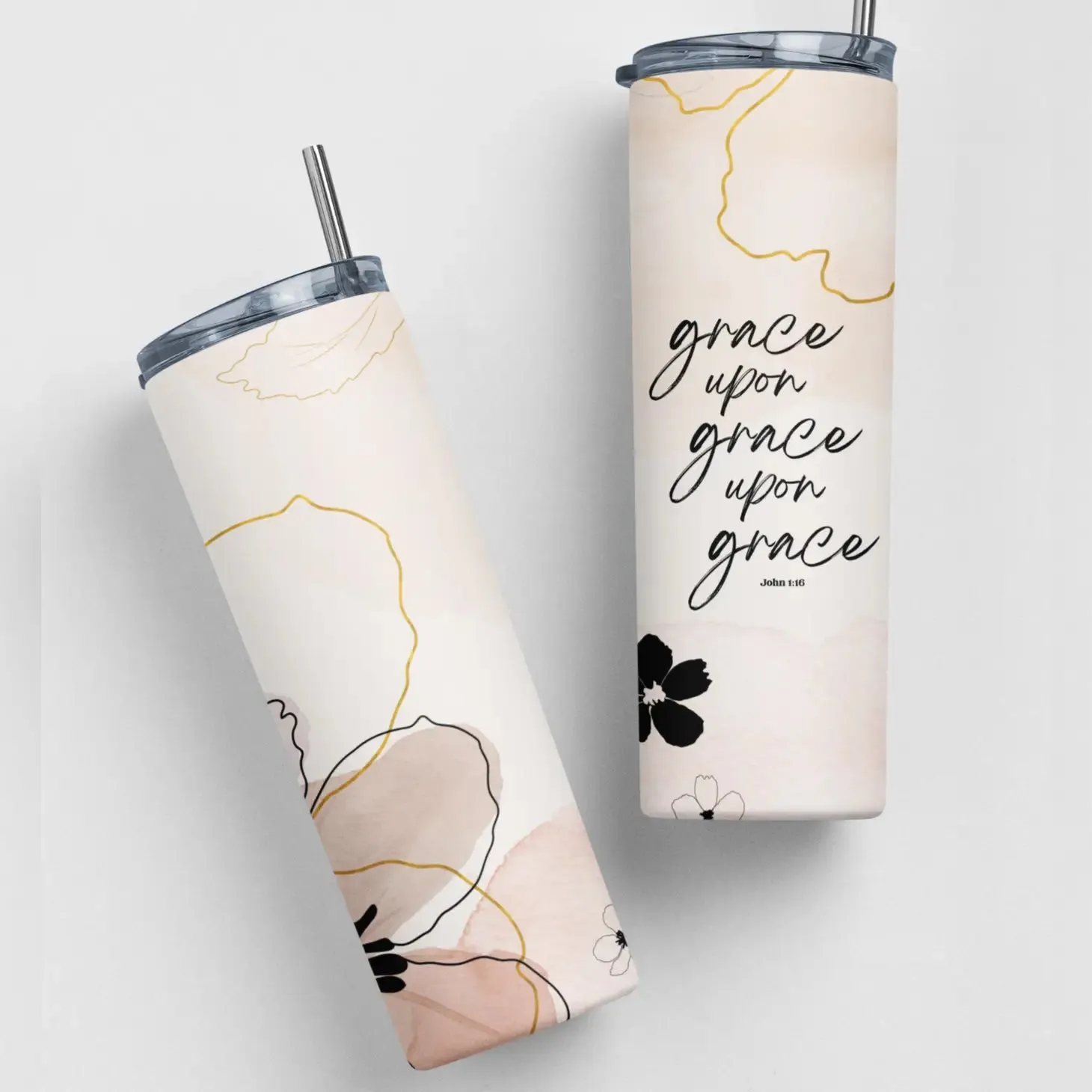 Grace Upon Grace Christian Tumbler