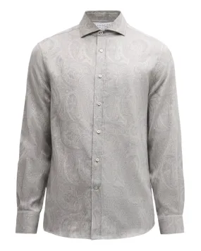 Grigio Perla Paisley Sportshirt