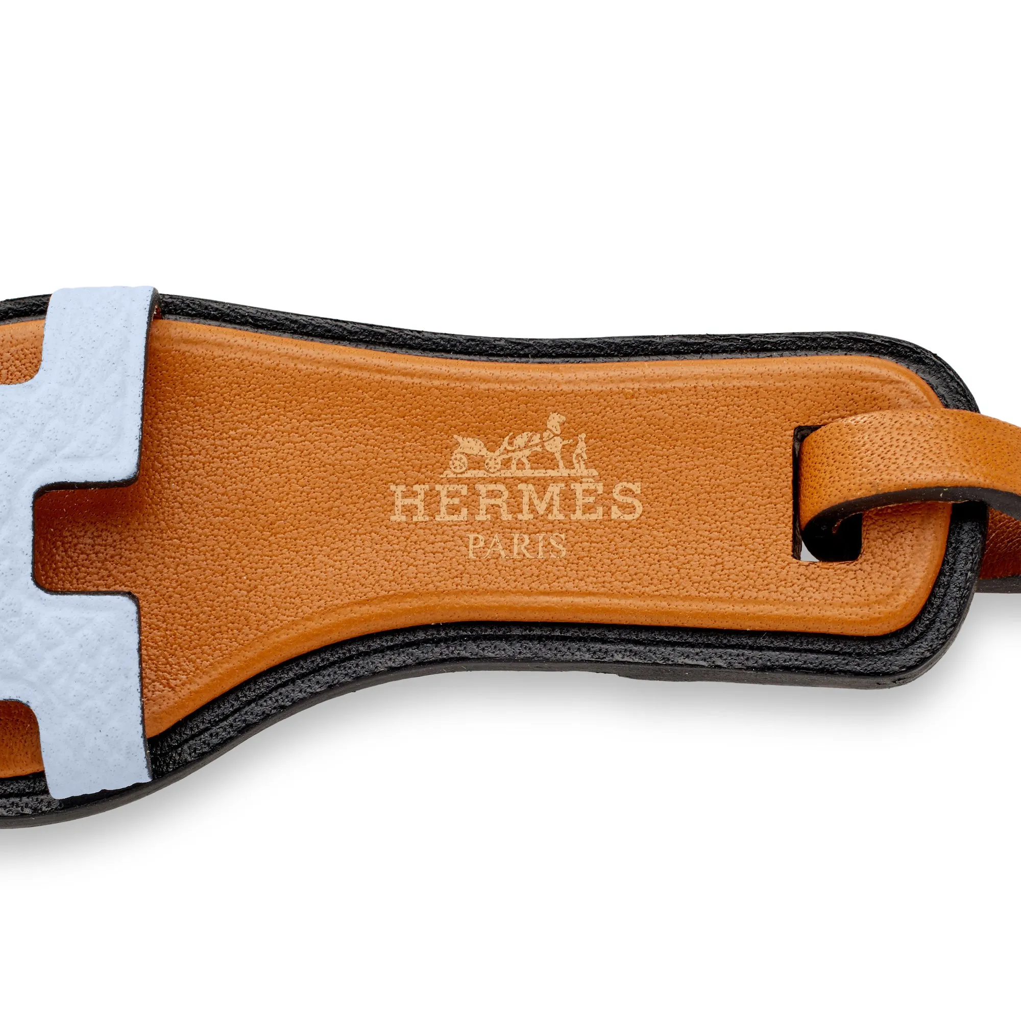 Hermès Blue Brume, Black, and Gold Epsom, Hunter and Butler Oran Nano Charm