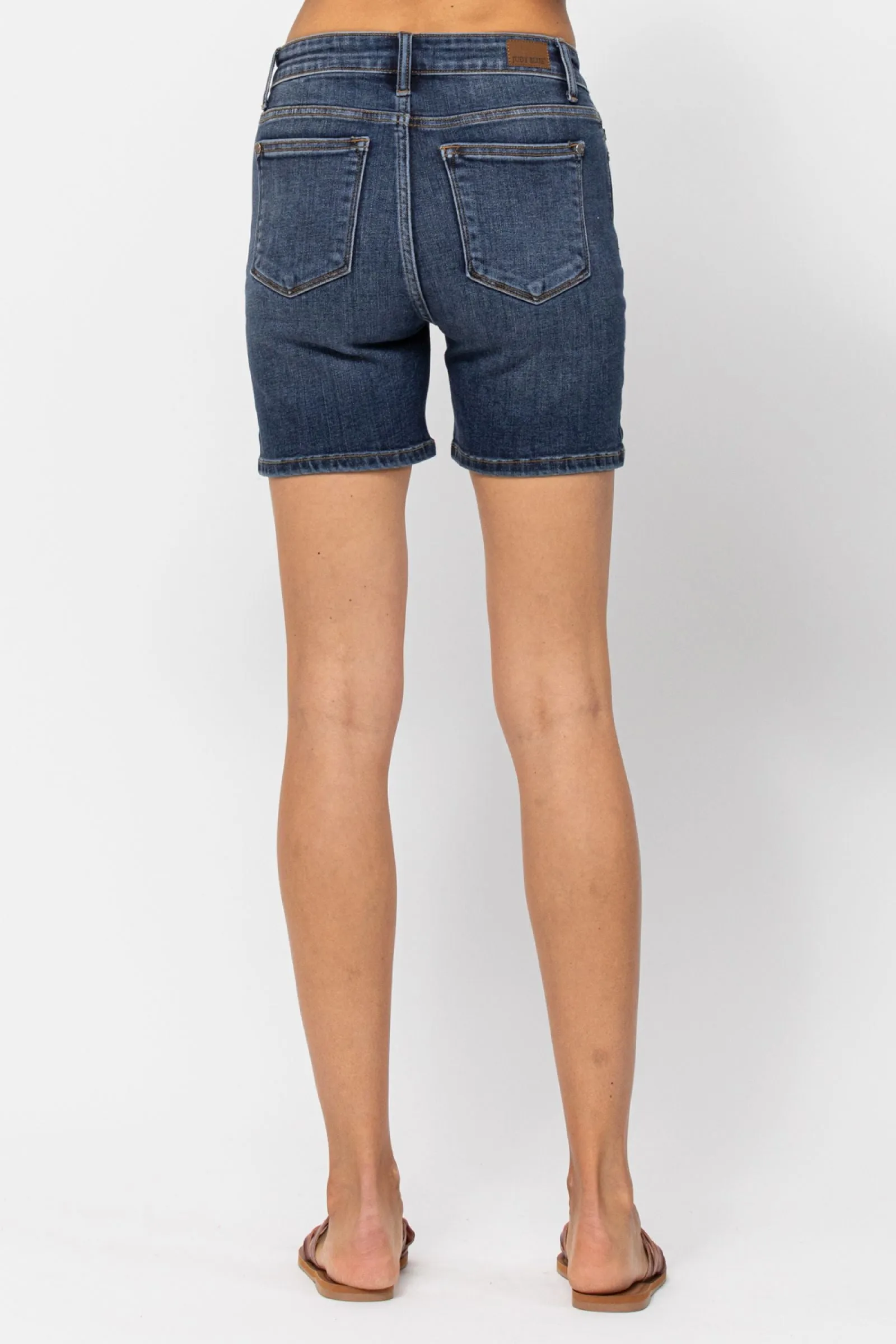 High Rise Mid Length Shorts