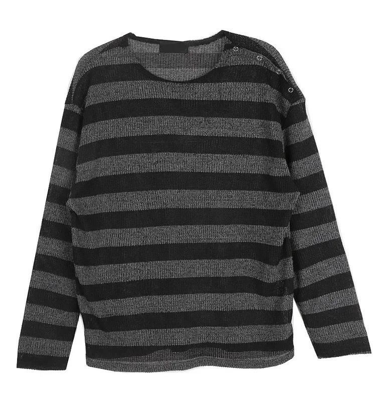 HOLY IN CODE  |Crew Neck Pullovers Stripes Unisex Street Style U-Neck