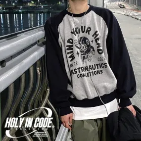 HOLY IN CODE  |Crew Neck Pullovers Unisex Sweat Street Style U-Neck