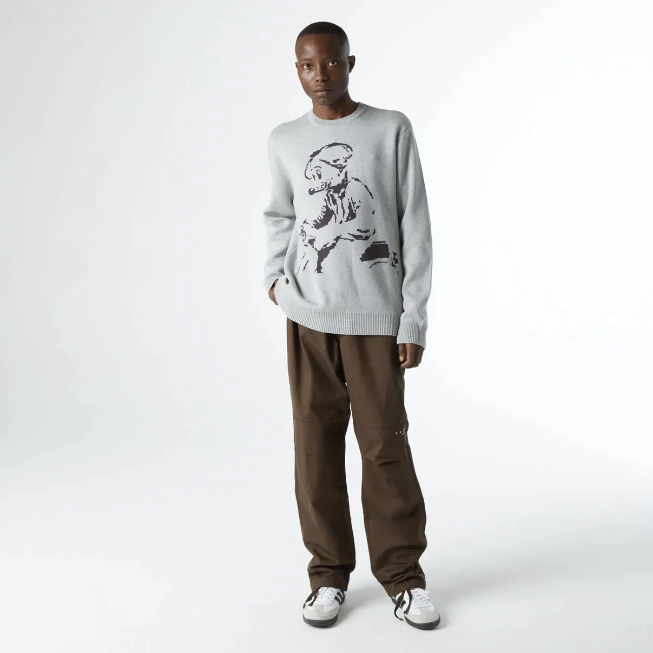 HUF  |Crew Neck Pullovers Unisex Street Style Long Sleeves Plain