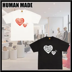 HUMAN MADE  |Crew Neck Pullovers Heart Unisex Street Style Plain Cotton