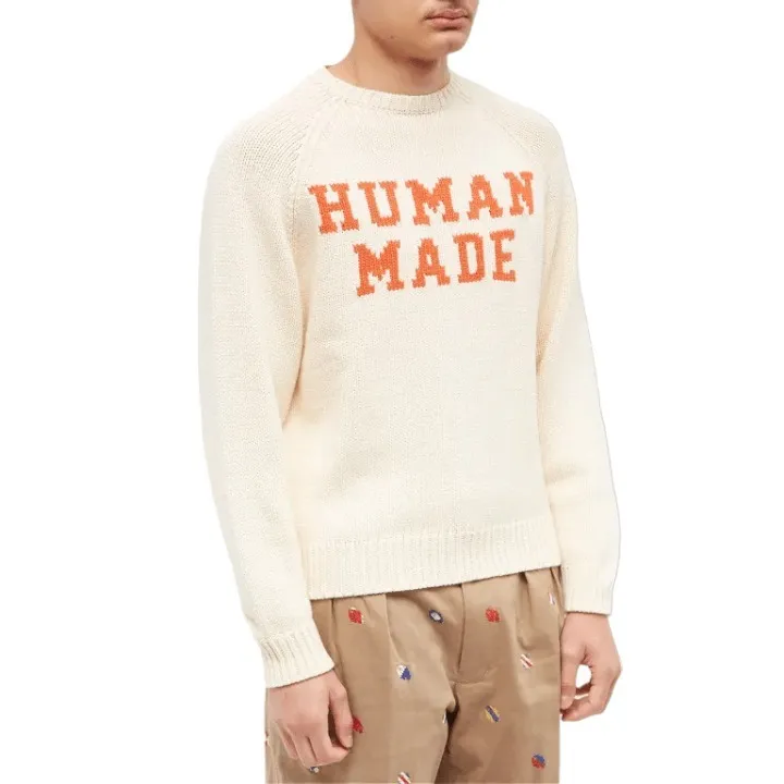 HUMAN MADE  |Crew Neck Pullovers Unisex Blended Fabrics Low Gauge