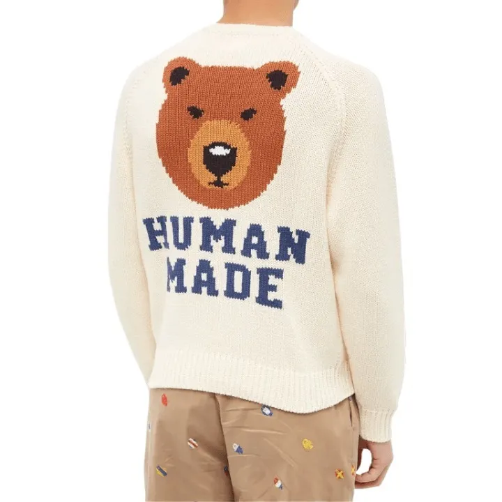 HUMAN MADE  |Crew Neck Pullovers Unisex Blended Fabrics Low Gauge