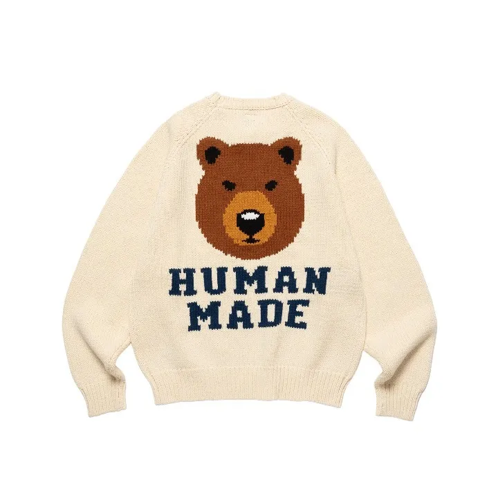 HUMAN MADE  |Crew Neck Pullovers Unisex Blended Fabrics Low Gauge