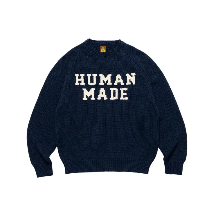 HUMAN MADE  |Crew Neck Pullovers Unisex Blended Fabrics Low Gauge