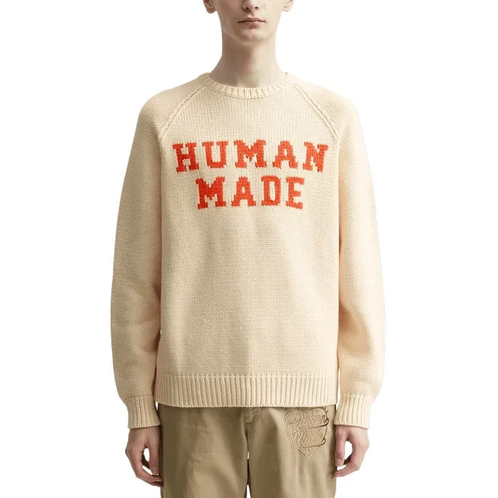 HUMAN MADE  |Crew Neck Pullovers Unisex Blended Fabrics Low Gauge