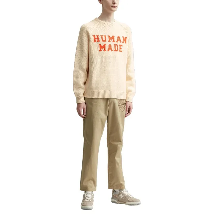 HUMAN MADE  |Crew Neck Pullovers Unisex Blended Fabrics Low Gauge