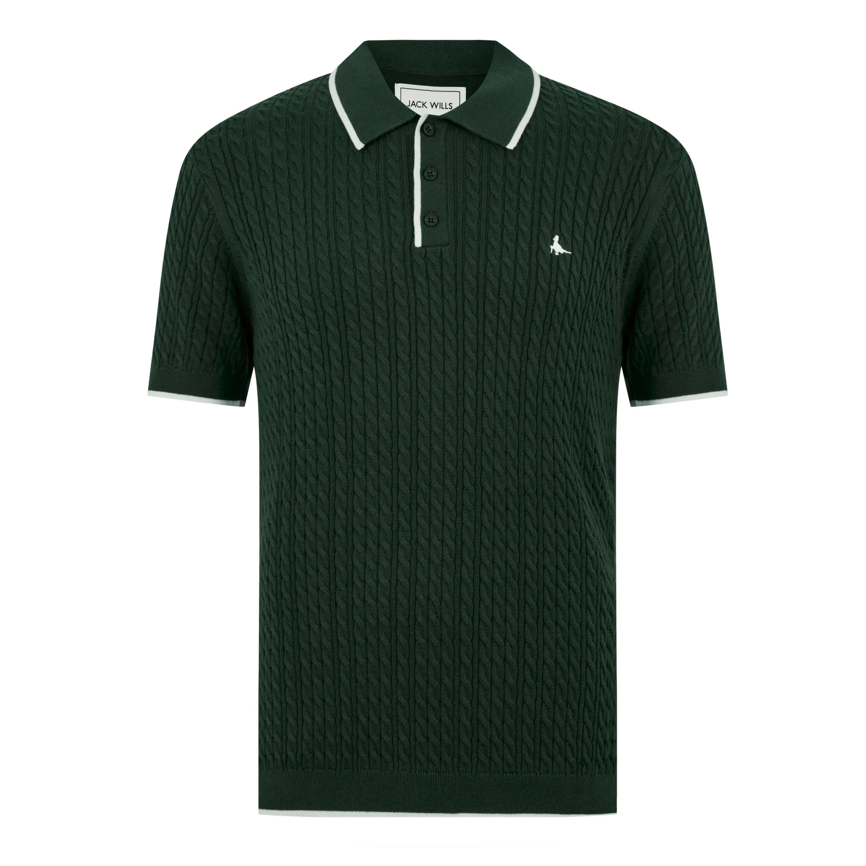 Jack Wills JW Braid Knit Polo Sn44