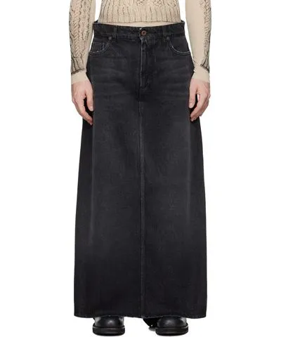 Jean Paul Gaultier Black 'The Denim Pant Skirt' Jeans