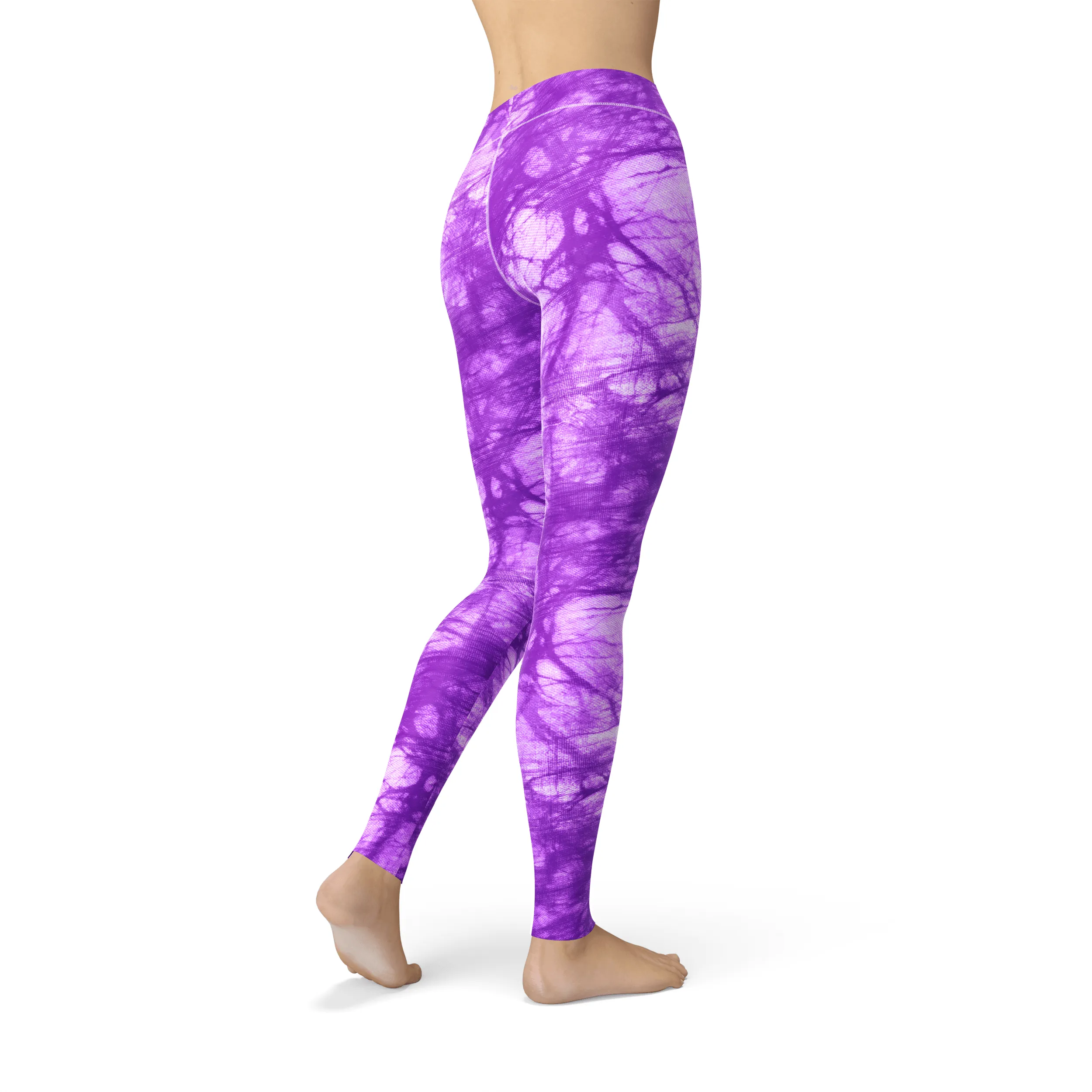 Jean Purple Batik Leggings