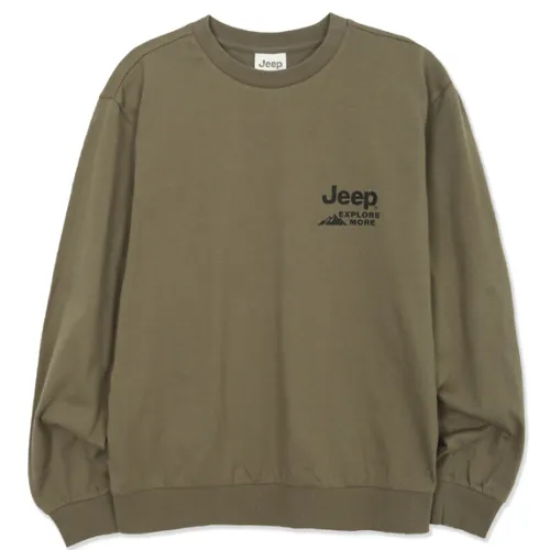 JEEP  |Unisex Street Style Long Sleeves Logo Sweatshirts