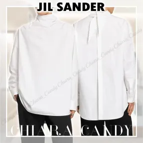 Jil Sander  |Long Sleeves Plain Cotton Designers Shirts