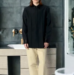 Jil Sander  |Wool Long Sleeves Plain Front Button Designers Shirts