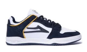 Lakai Skateboard Shoes Telford Low Navy/White Suede Manch Pacheco Collection