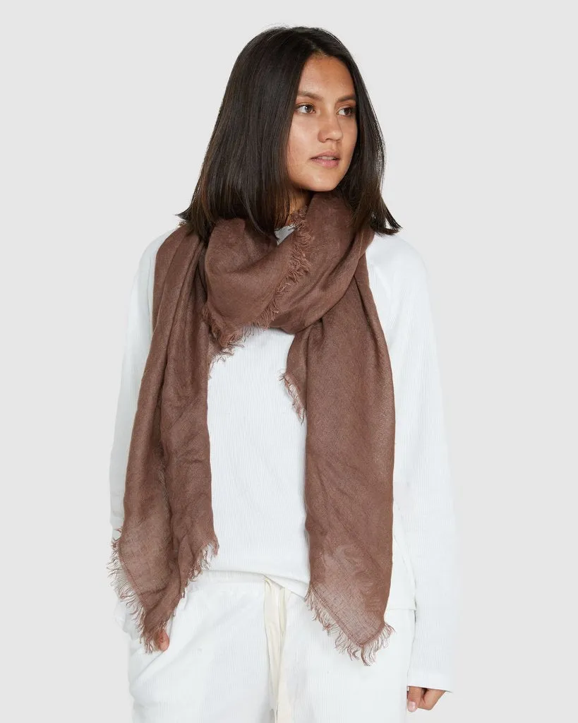 Linen Scarf - Clove