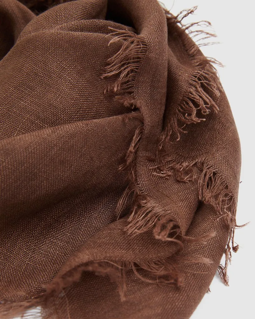 Linen Scarf - Clove