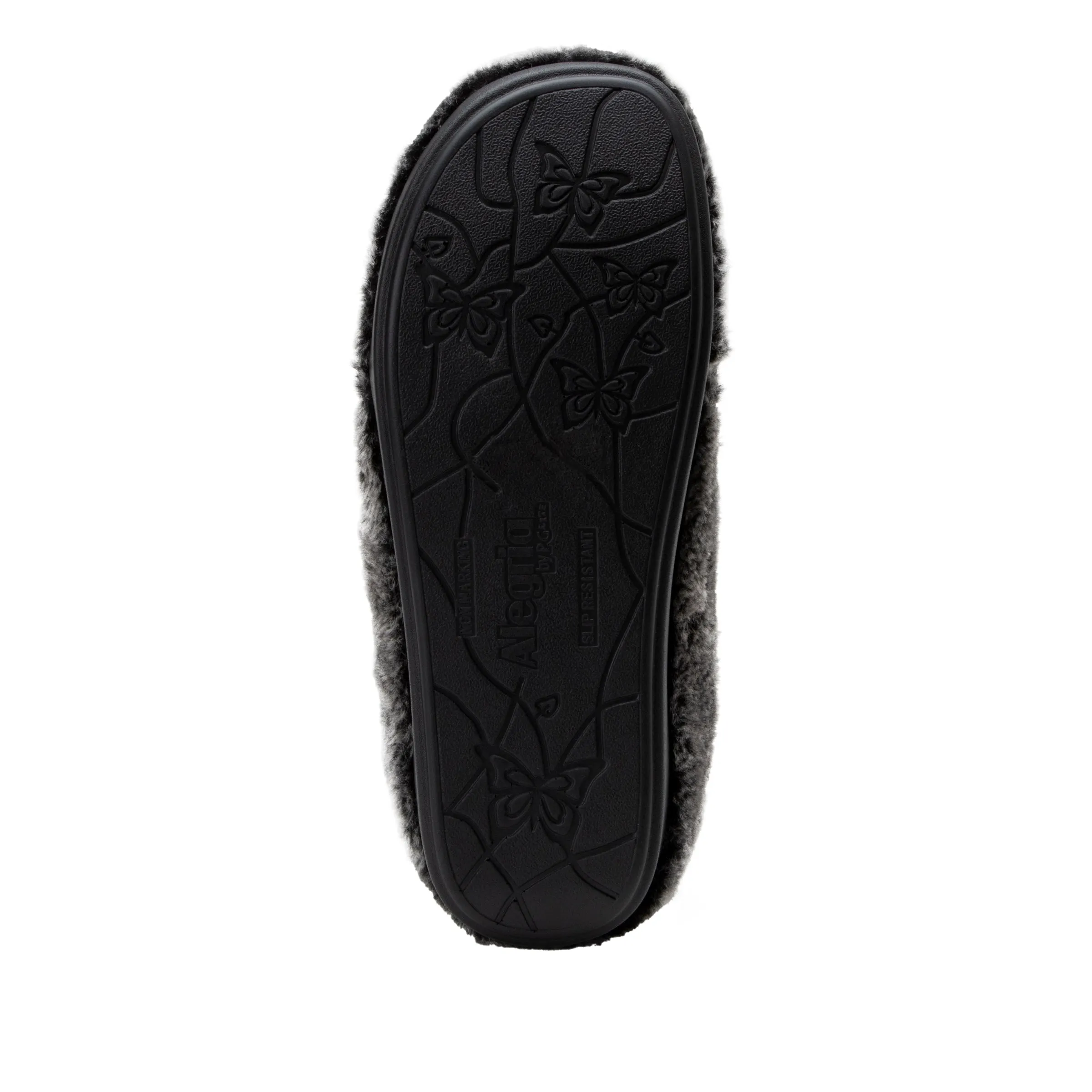 Loungeree Frosty Black Slipper