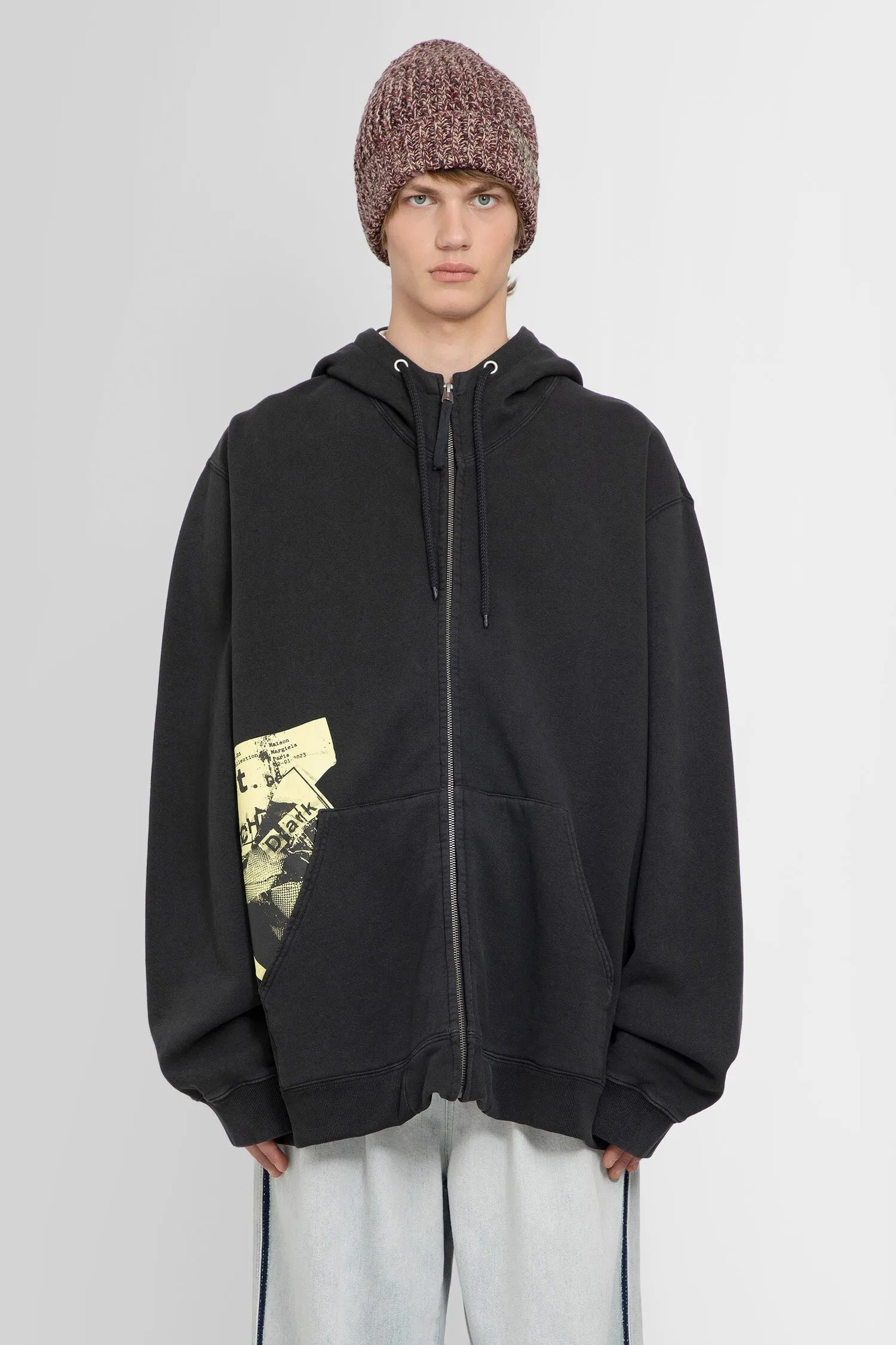 Maison Margiela  |Pullovers Unisex Blended Fabrics Street Style Bi-color