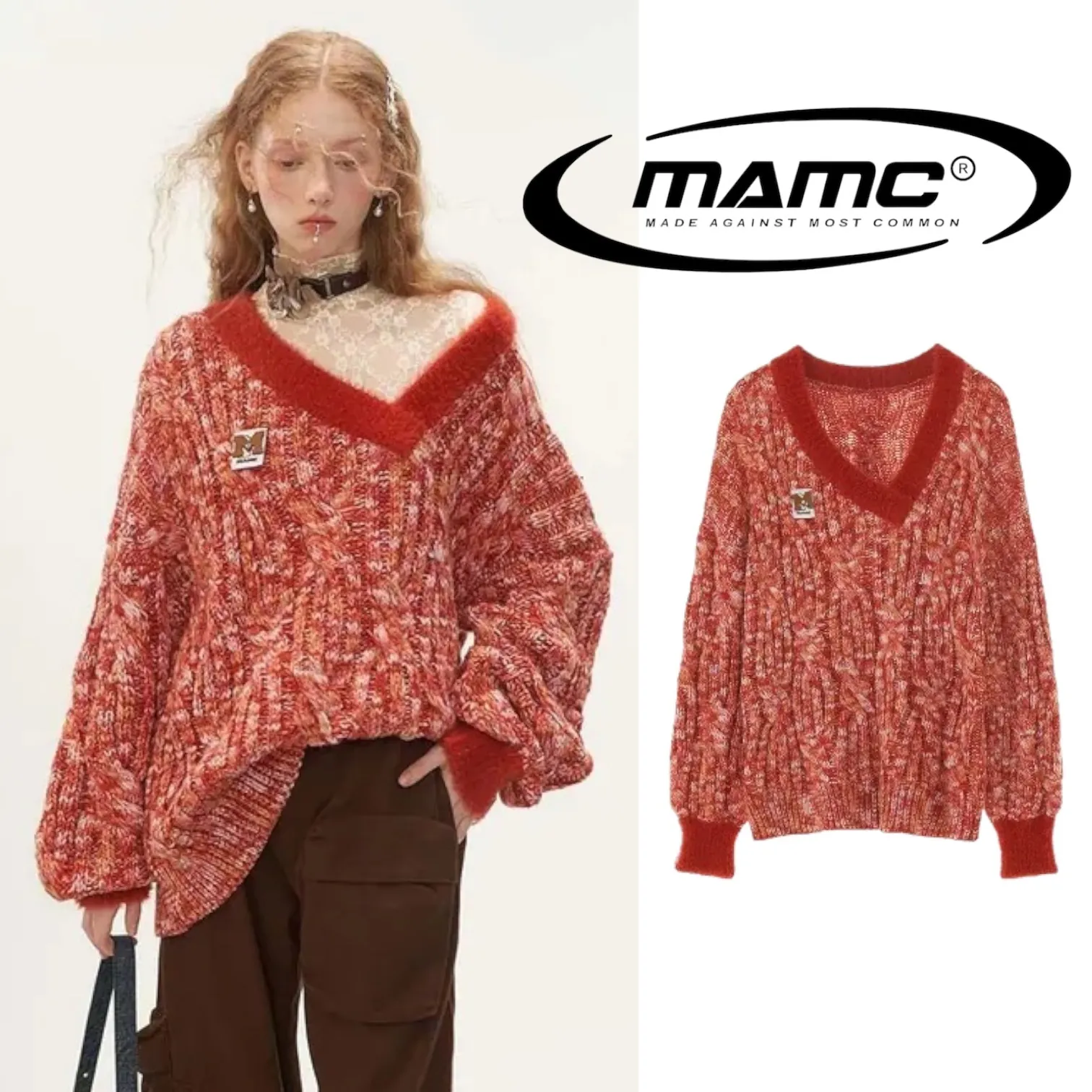 MAMC  |Casual Style Street Style Long Sleeves Party Style