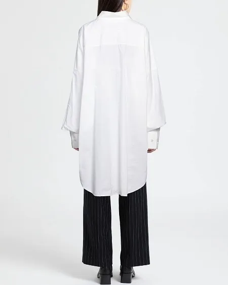 MM6 Maison Margiela  |Long Sleeves Plain Cotton Logo Shirts & Blouses