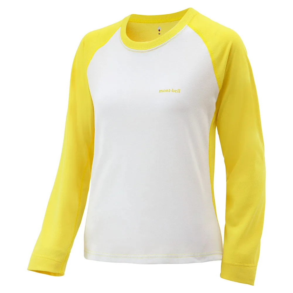 MONTBELL WOMEN's WICKRON RAGLAN LONG SLEEVES TEE