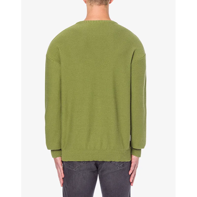 Moschino  |Crew Neck Pullovers Street Style U-Neck Bi-color