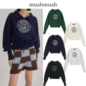 muahmuah  |Sleeveless Street Style Long Sleeves Logo Tanks & Camisoles