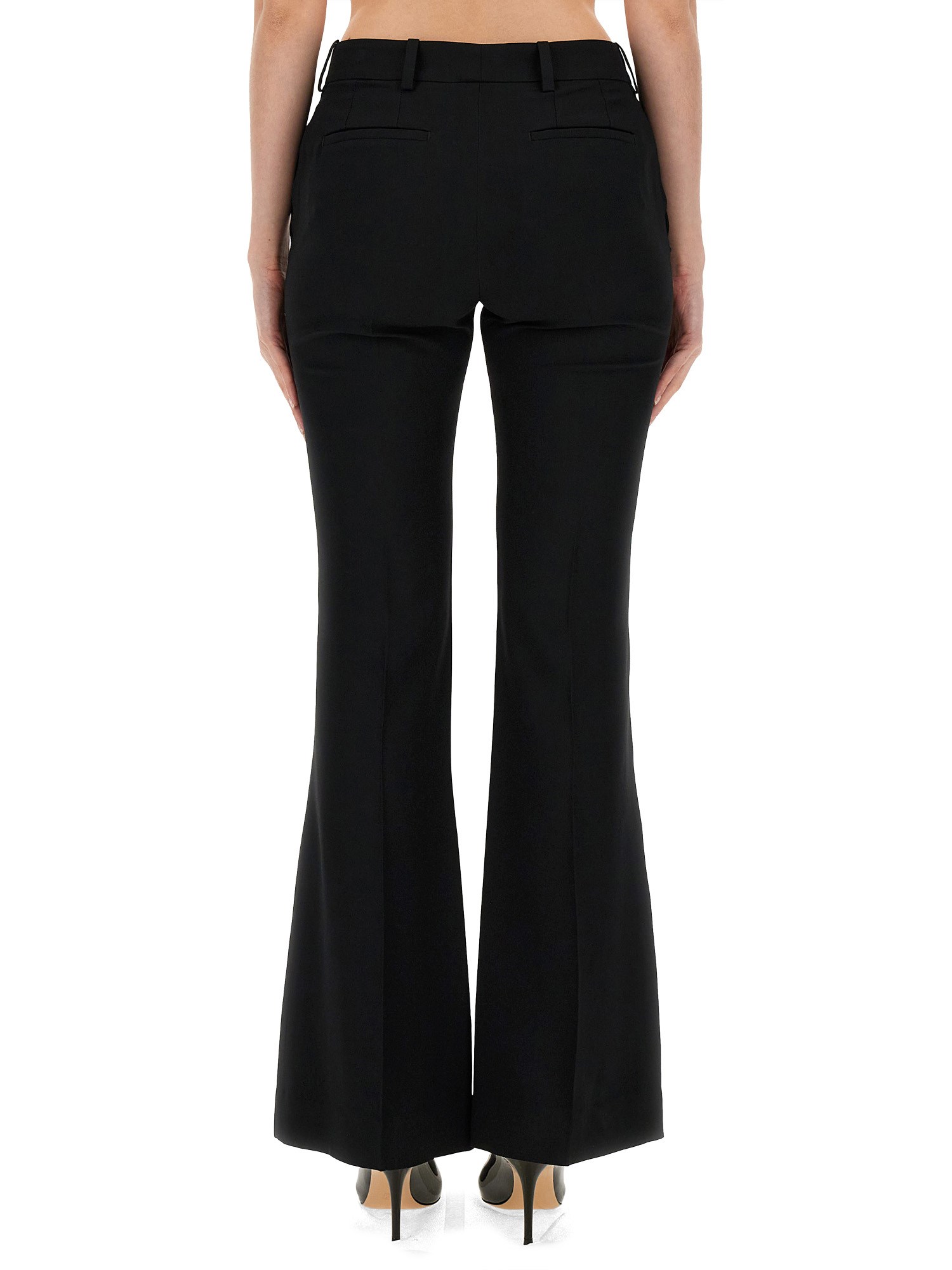 NINA RICCI    ACETATE BOOTCUT PANTS