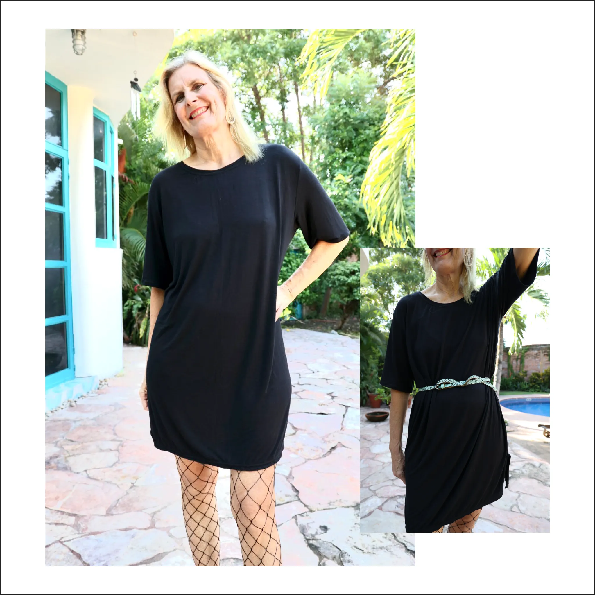 Oversized Tee Shirt Dress | Adult Sizes S0c-L1c | Beginner Sewing Pattern